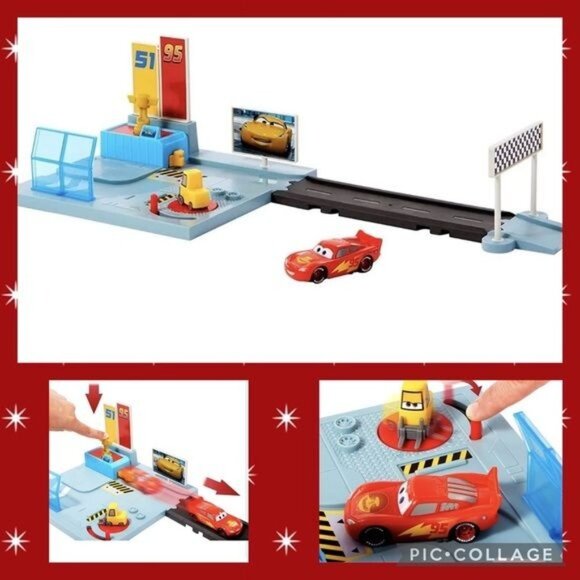 Mattel Other - Disney Pixar Cars On The Road Dinoco Rusteze Racing Center Mcqueen & Pitty